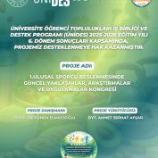Sağlığın Korunmasında Beslenme Kulübü- ÜNİDES 6. Dönem Destekli Kongre Düzenliyor