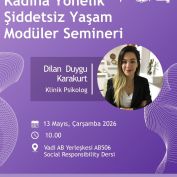 SKA - Barış, Adalet ve Güçlü Kurumlar - Kadına Yönelik Şiddetsiz Yaşam Modüler Semineri