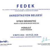 Psikoloji Lisans Programımız FEDEK Tarafından Akredite Edildi