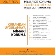 MİMARİDE KORUMA SEMİNER DİZİSİ