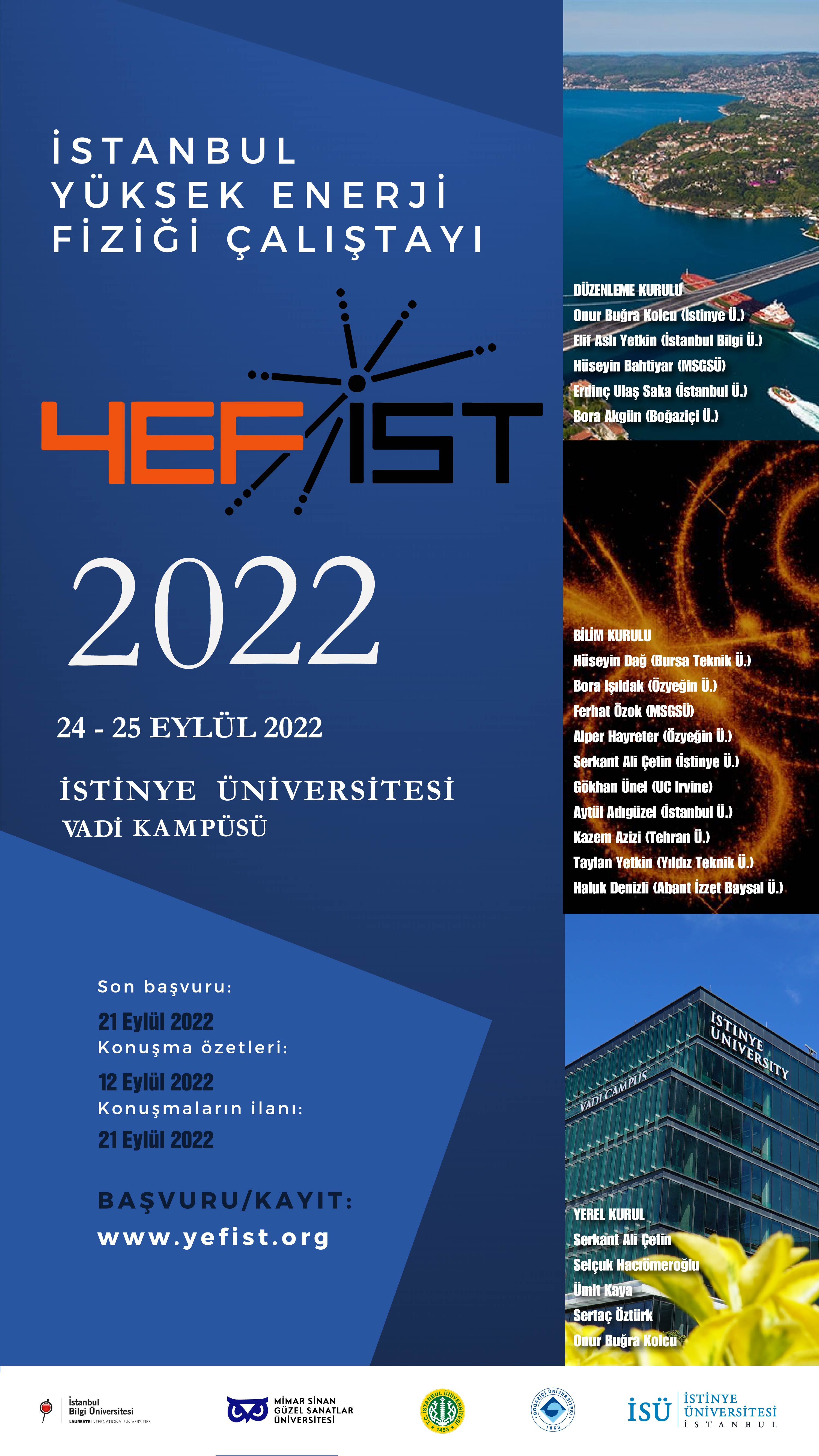 YEFİST 2022 / İstanbul High Energy Physics Workshop