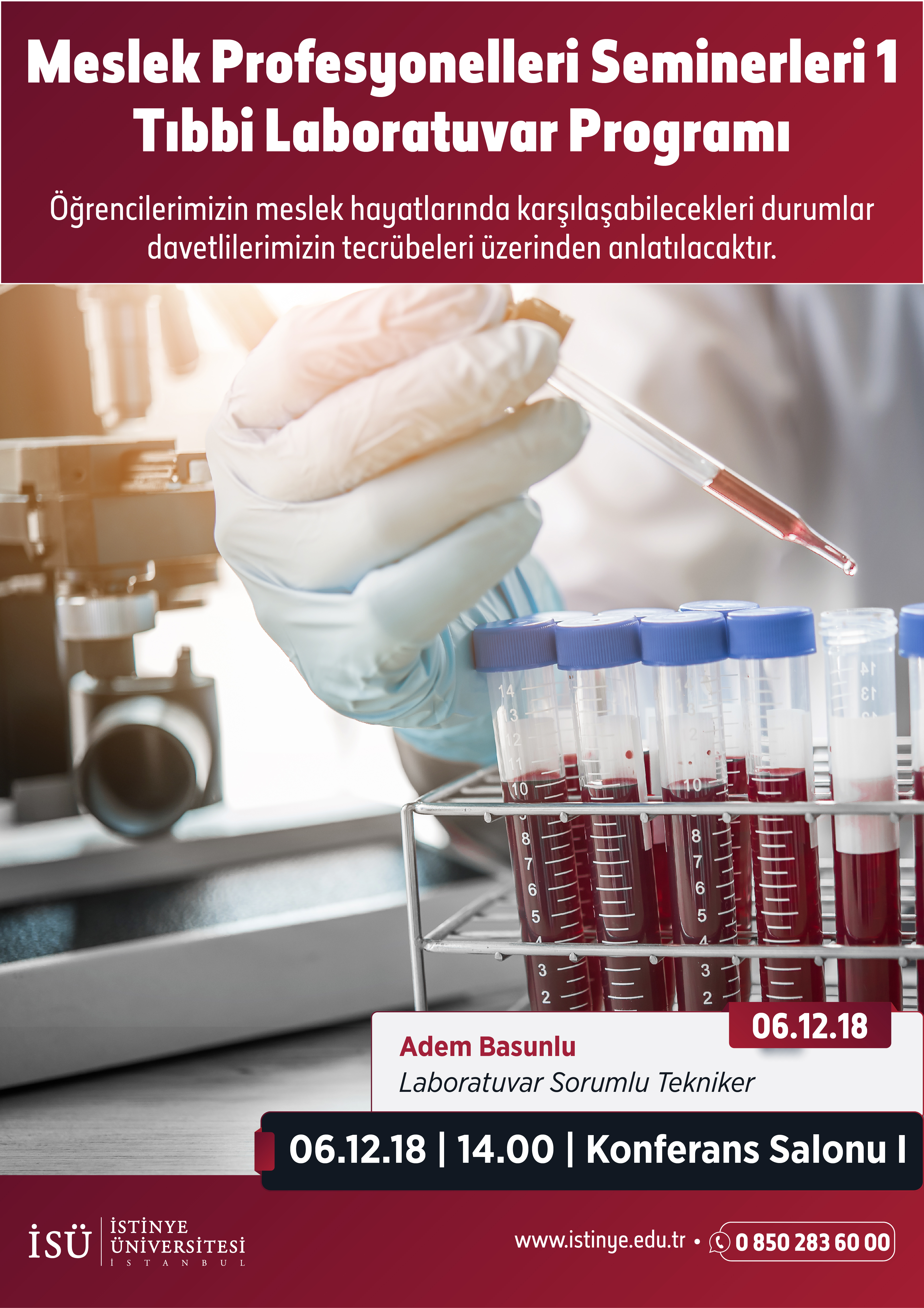 Meslek Profesyonelleri Semineri - 1 Tıbbi Laboratuvar Programı