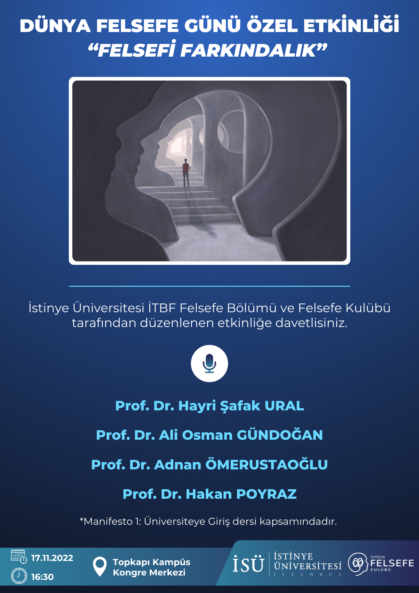 Dünya Felsefe Günü Özel Etkinliği “Felsefi Farkındalık” 