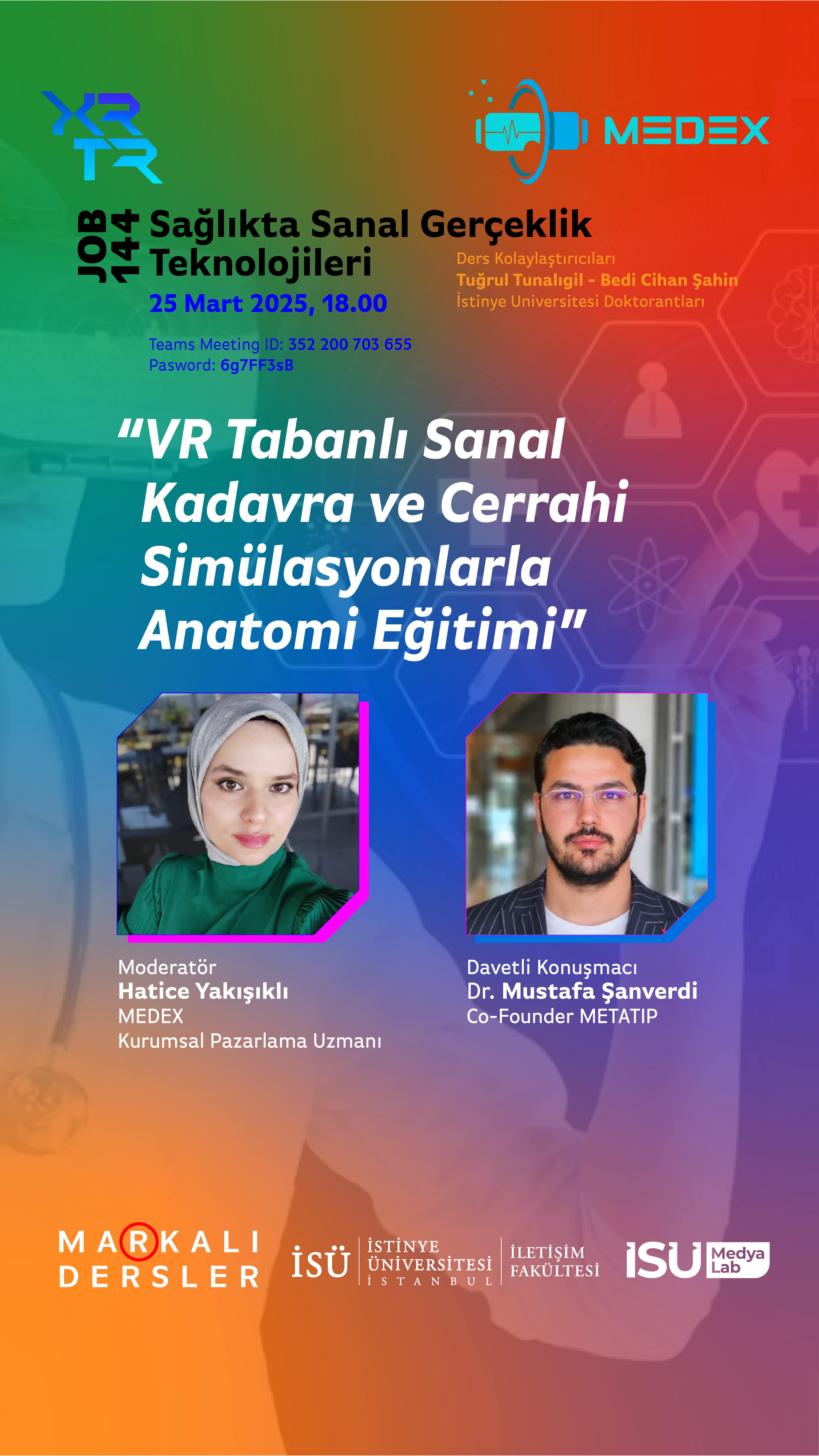 VR Tabanlı Sanal Kadavra ve Cerrahi Simülasyonlarla Anatomi Eğitimi