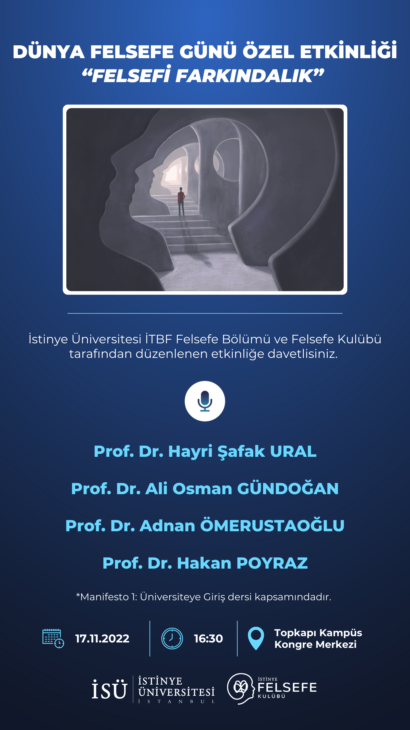 Dünya Felsefe Günü Özel Etkinliği “Felsefi Farkındalık” 