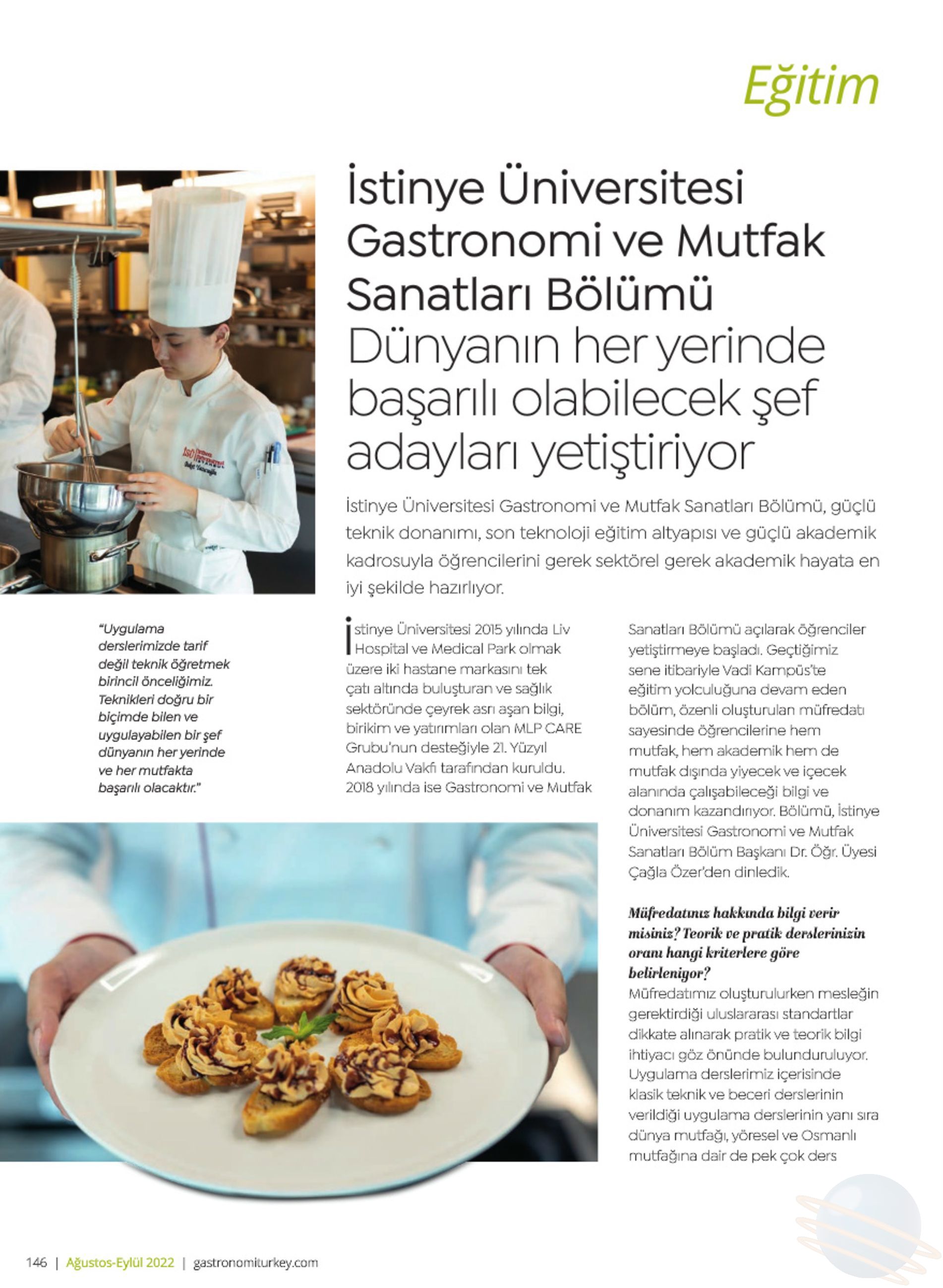İSÜ Gastronomi