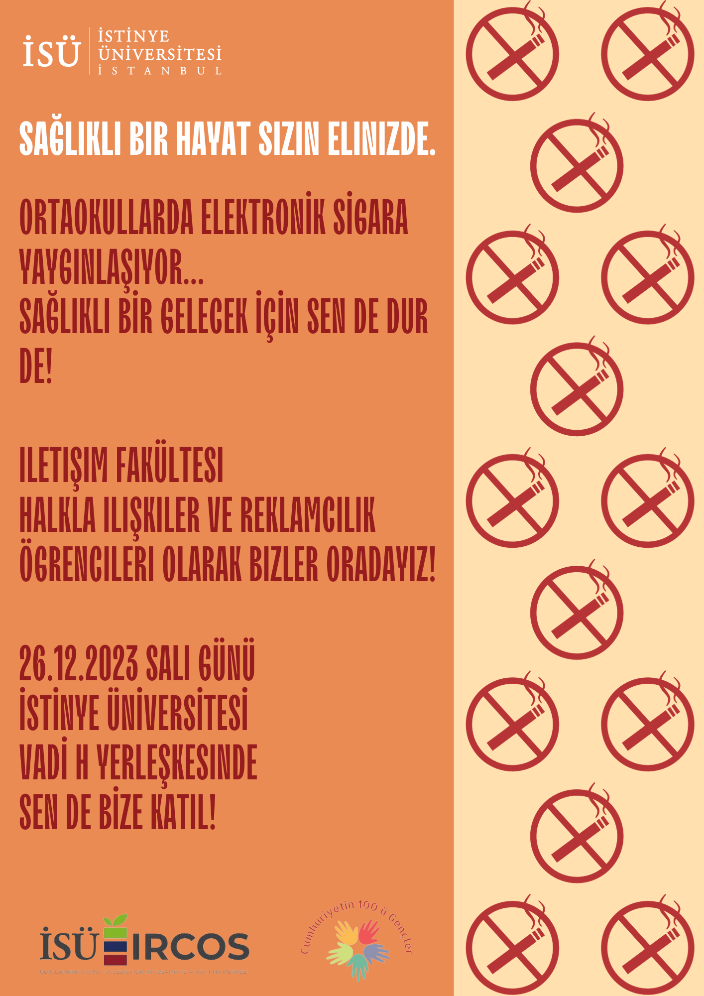 İSÜIRCOS "Cumhuriyet'in 100'ü Gençler" Sosyal Sorumluluk Projeleri 