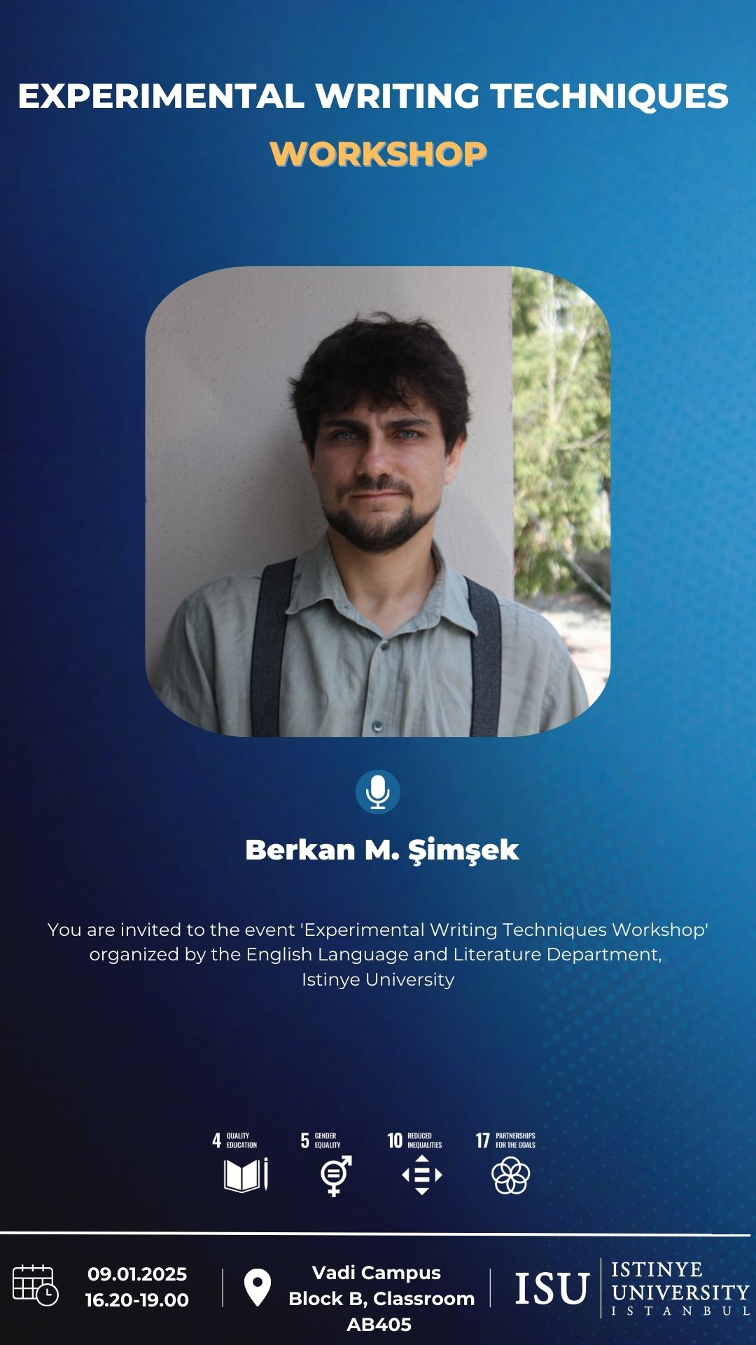 Experimental Writing Techniques Workshop | İstinye University