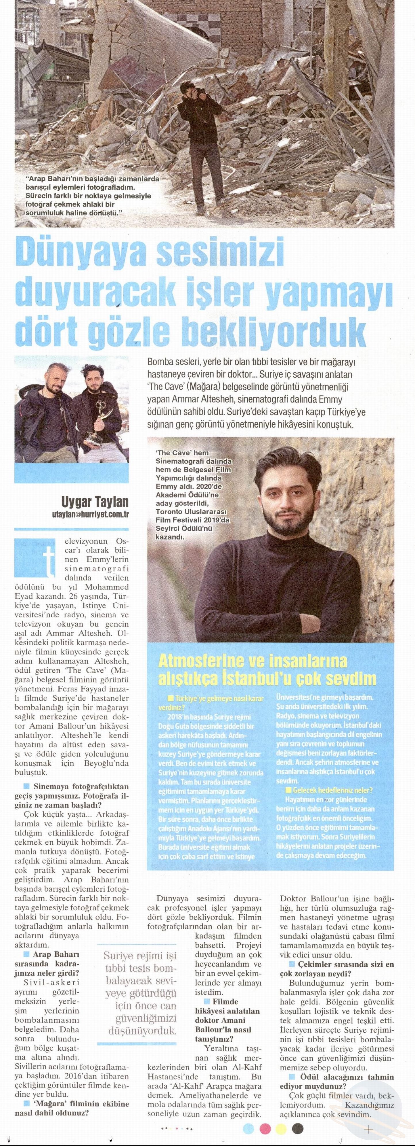 Emmy Ödüllü İstinyeli, Ulusal Medyanın Gündeminde