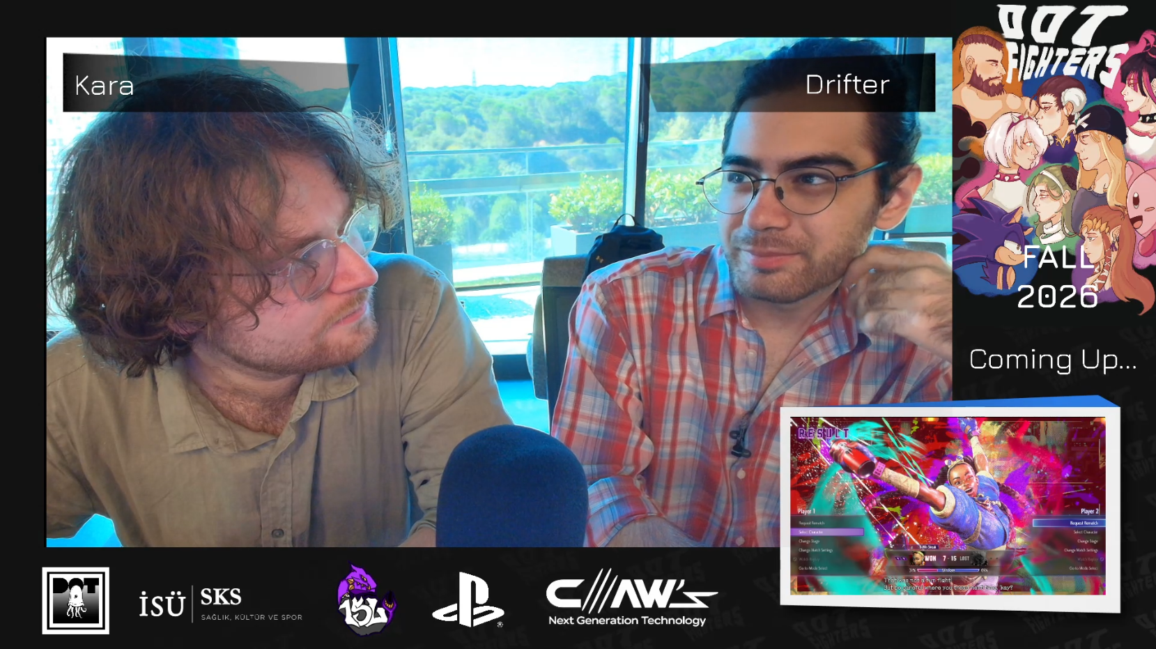 Screenshot from the tournament online stream on Twitch