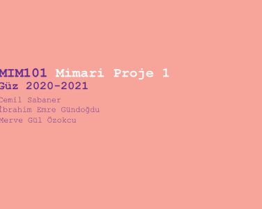 mimari proje 1