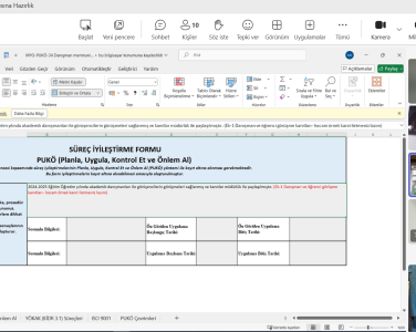 Process Improvement and Development (PDCA) Training Organized for the Faculty of Economics, Administrative and Social Sciences!