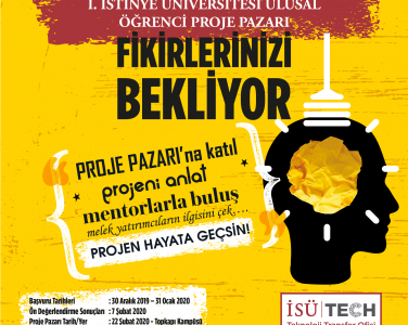 1. İstinye Üniversitesi Ulusal Öğrenci Proje Pazarı Çağrısı
