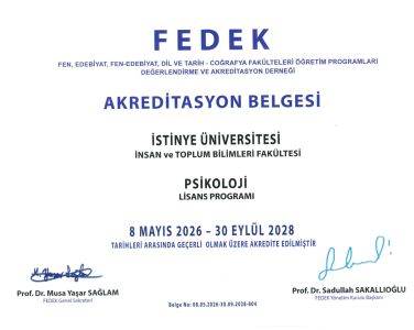 Undergraduate Psychology Program Achieves FEDEK Accreditation
