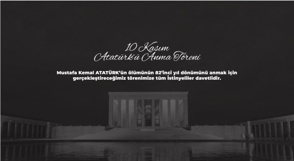 10 Kasım Atatürk'ü Anma Töreni 