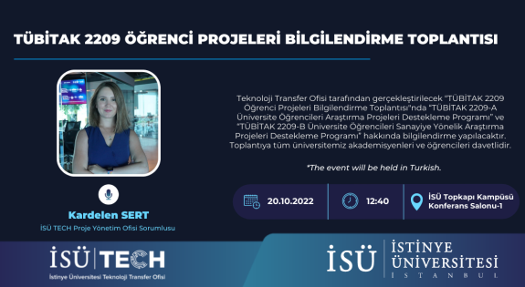 TUBITAK 2209 Student Projects Information Meeting