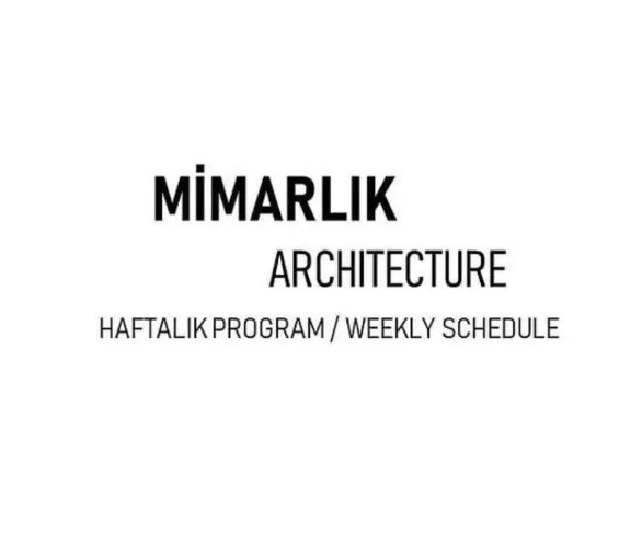haftalık ders programı