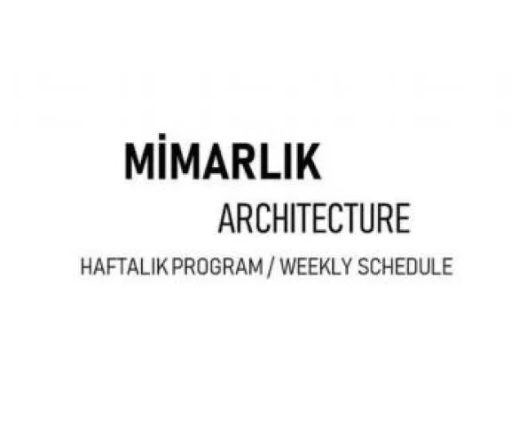 mimarlık haftalık program