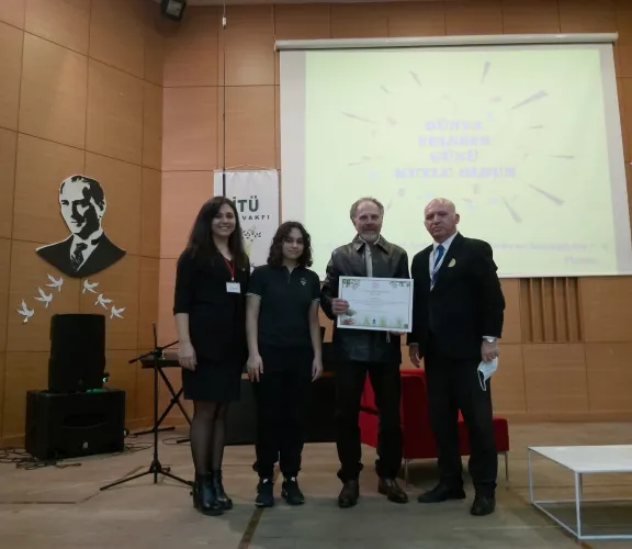 Prof. Dr. Şafak Ural, Head of Philosophy Department, was the Guest of Cevizlibağ İTÜ ETA Foundation Doğa College Anatolian High School on World Philosophy Day
