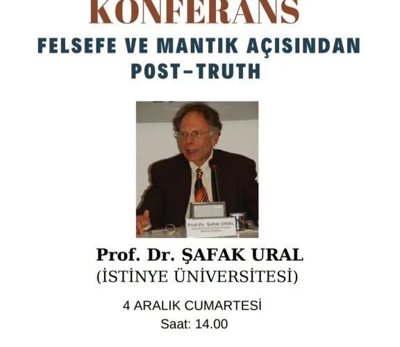 Prof. Dr. Şafak Ural, Head of Philosophy Department, Gave A Speech at Research Institute for Philosophical Foundations of Disciplines