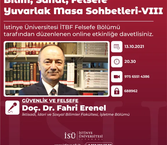 Bilim, Sanat, Felsefe Yuvarlak Masa Sohbetleri - VIII "Güvenlik ve Felsefe"