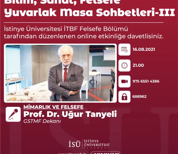 Bilim, Sanat, Felsefe Yuvarlak Masa Sohbetleri-III "Mimarlık ve Felsefe"