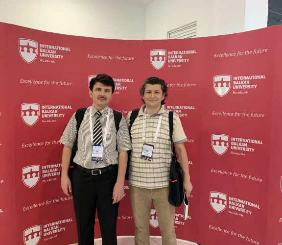 Dr. Feyzi ÇİMEN and Dr. Mehmet Ali GÜNDOĞDU at INCSOS 5th International Social Sciences Symposium.