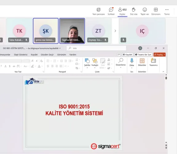  ISO 9001:2015 Kalite Yönetim Sistemi Bilgilendirme Eğitimi Gerçekleştirildi!