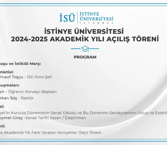 İstinye Üniversitesi 2024-2025 Akademik Yılı Açılış Töreni Gerçekleşti!