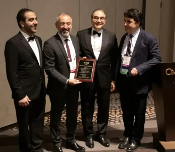 Tıp Fakültesi Öğretim Üyemiz Prof. Dr. M. Mahir ÖZMEN'e Uluslararası Ödül