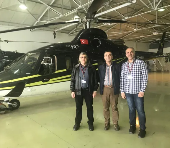 Uçak Teknolojisi Programı Öğretim Görevlileri Sancak Air tesislerine ziyaret gerçekleştirdi 