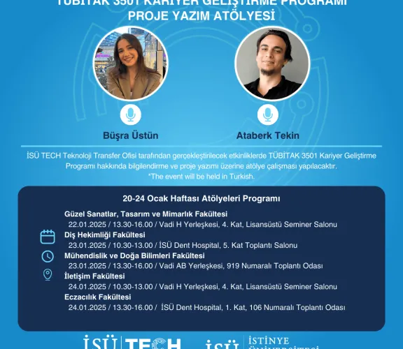 TÜBİTAK 3501 Kariyer Geliştirme Programı Proje Yazım Atölyeleri