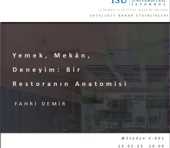 Yemek, Mekân, Deneyim: Bir Restoranın Anatomisi – Fahri Demir