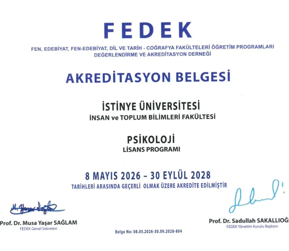 Undergraduate Psychology Program Achieves FEDEK Accreditation