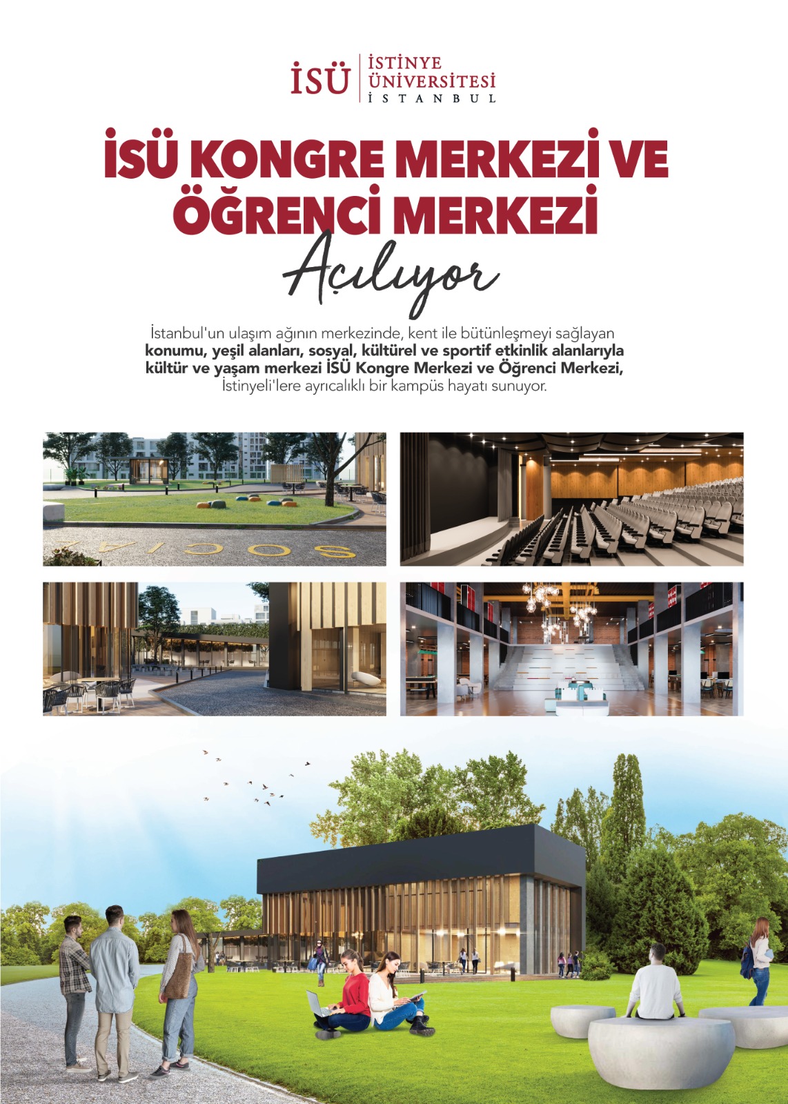 yeni kongre merkezimiz ve ogrenci merkezimiz aciliyor istinye universitesi